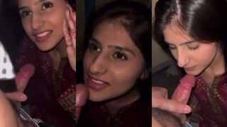 Sexy Slim Girl Sucking Boyfriend Dick