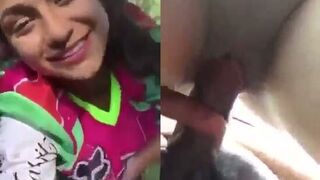 Beautiful Cute 18 Girl Doggy Fuck Outdoor by Lover