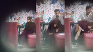 Hijabi Girl Fucking With Lover In Restaurant Hidden Recording