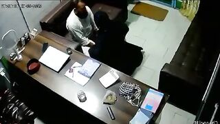 Horny Pakistani Principal Nails Young Teacher Colleague in Office
