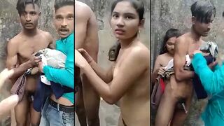 Young and Sexy Officer Daughter Fucked Hard Caught by Villagers