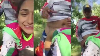 Beautiful college GF sex with her boyfriend in a park Viral Sex