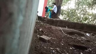 Hidden Recorded Lovers Standing Fuck Indian Outdoor Sex Video