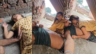 Horny Village Couple Sex On Rooftop With Oral Sex