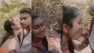 Beautiful Bangladeshi Girl Outdoor Blowjob Till Cum