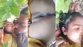 Mewati Viral MMS GF Fucked in Jungle