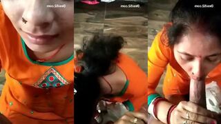Desi Shy Bhabhi Blowjob To Dever MMS