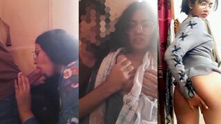 [Multi Clips] Nerdy College Girl In Glasses Turns Into Wild Slut For Backbencher Porn