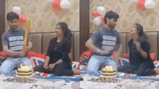 Birthday Fuck Gone Wild GF Hard Hindi Audio Desi MMS