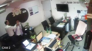 CCTV Viral Tharki Buddah Boss Taking Advantage Of Young Secretary