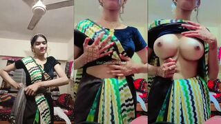 Indian Desi Girl Shwoing Huge Boobs while Dancing XXX MMS