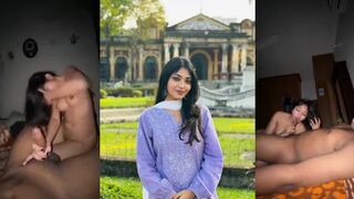 Indian Cute Insta Bangla Girl Sucking Lover Cock in Oyo Desi MMS