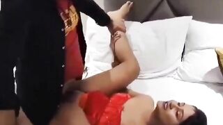 Newly Married Wife Bang on Honeymoon in front of cuckold husband