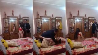 Mustached Man Fucking Pakistani Young Desi Girl in missionary position
