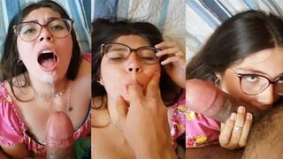 NRI Indian Young Girlfriend Blowjob And Cumshot By Big Cock