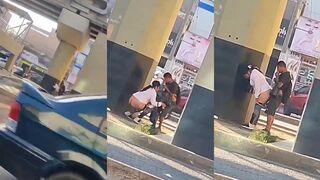 Collage Lovers Fuck Under The Bridge