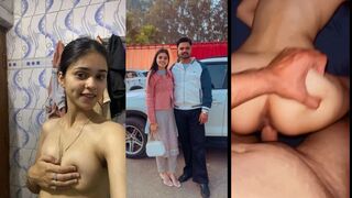 Indian Punjabi GF Giving Blowjob Hard Doggy Style Fucking Cum In Pussy With Moaning